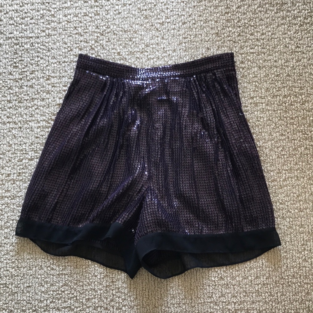 DVF Purple Party Shorts